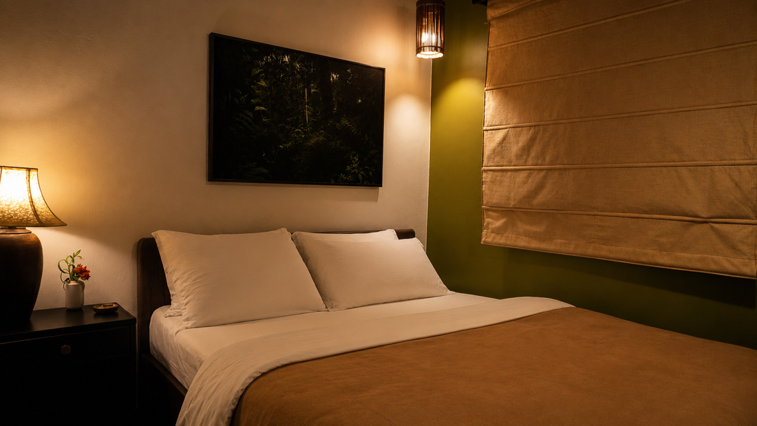 The Banbas a mini suite in the property with it's private debt overlooking the Trishuli River